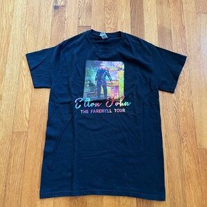 Elton John The Farewell Tour Black Short Sleeve T Shirt Small